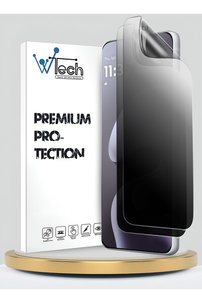 Wtech فيلم حماية هيدروجيل فاخر مضاد للتجسس لهاتف موتورولا موتو G67 5G / موتو ...
