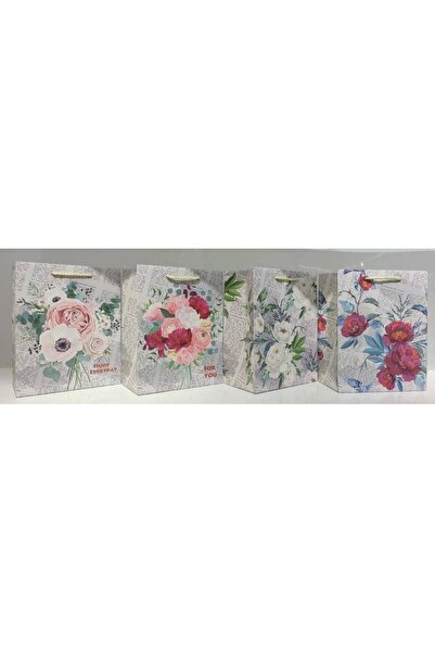 OEM Newspaper and Flower Gift Bags 31x42Hx12 White