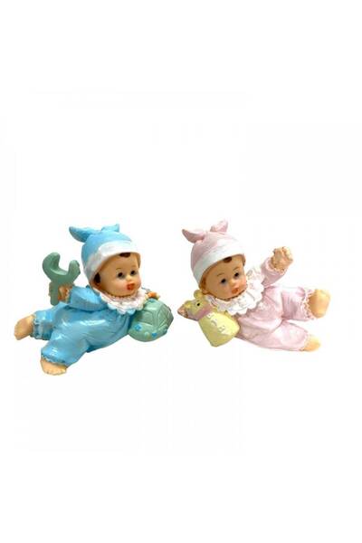 OEM Figurina Tort Botez Bebe Culcat Blue