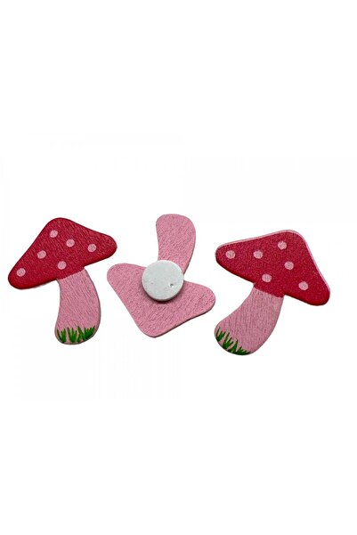 OEM Ornamente Din Lemn Ciuperca Cu Adeziv 50/Set