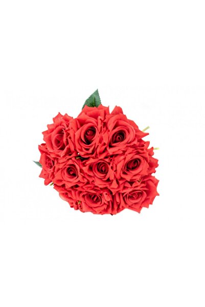 OEM Flori Artificiale Buchet 10 Trandafiri Legati Rosu