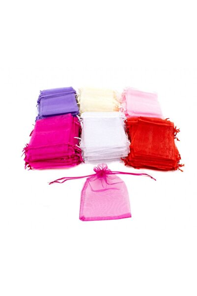 OEM Saculeti Organza Patrati 10cm X 15cm 100/Set Alb
