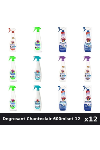 Chanteclair Set 12 Degresant Universal 600-625ml - Lamaie, Marsilia, Mosc, An...