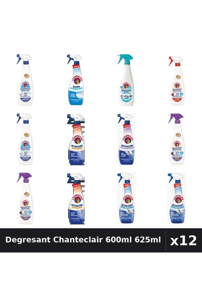 Chanteclair Pachet 12 Degresant Universal 600ml, 625ml - 9 Arome, Anticalcar,...