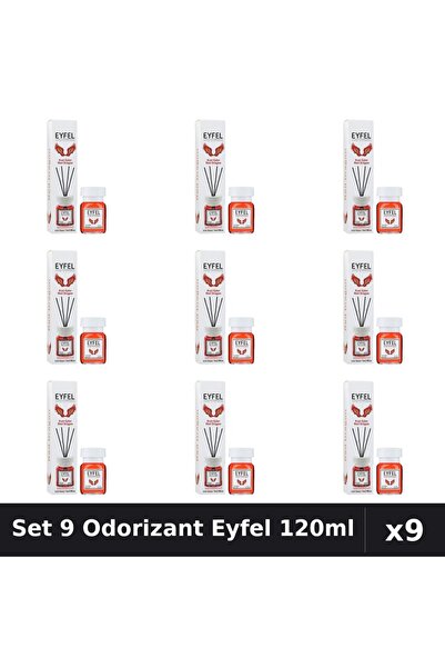 Eyfel Set 9 Odorizante Camera Betisoare, Red Dragon, 120 ml