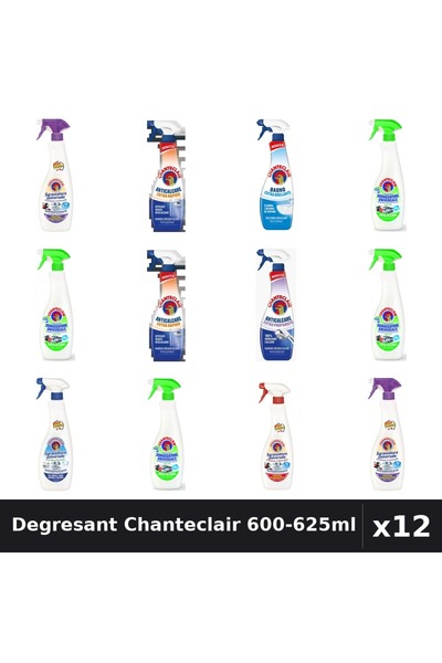 Chanteclair Pachet 12 Degresant Universal 600-625ml - 7 Arome, Anticalcar, Bi...