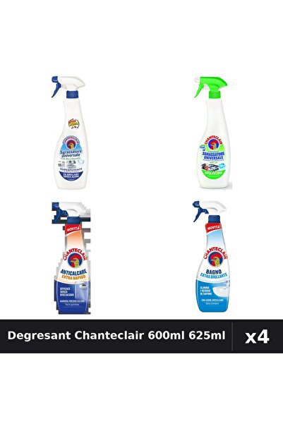 Chanteclair Set 4 Degresant Universal 600ml - 625ml Bicarbonat, Lămâie, Antic...