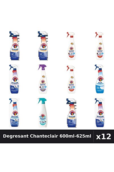 Chanteclair Set 12 Degresant Universal 600ml-625ml - Marsilia, Lavanda, Antic...