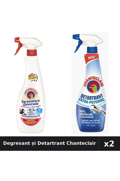 Chanteclair Set 2 Degresant Universal 600ml + Detartrant 625ml - Marsilia, Ex...