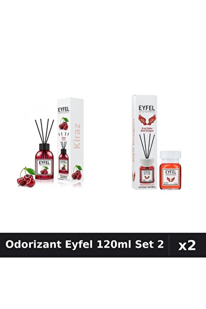 Eyfel Set 2 Odorizante Camera Betisoare - Cirese, Red Dragon - 120ml Parfum I...