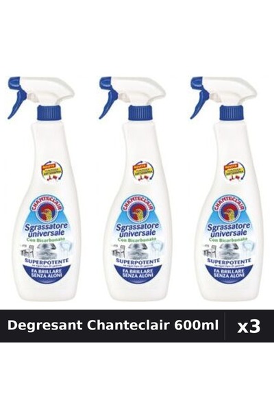 Chanteclair Set 3 Degresant Universal 600ml - Bicarbonat, Curățenie Eficientă