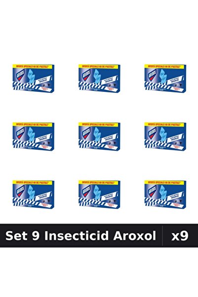Aroxol Set 9 Produse Anti-Insecte - Pastile/Spirale Anti-Insecte