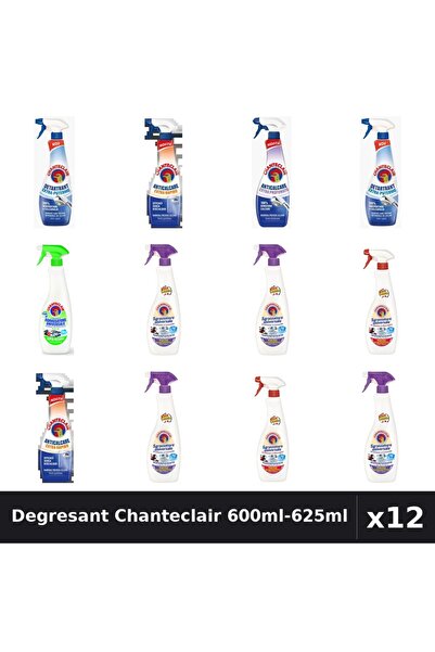 Chanteclair Pachet 12 Degresant Universal 600ml-625ml - 7 Arome, Detartrant, ...