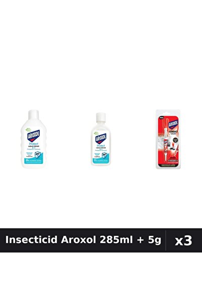 Aroxol Set 3 Insecticid - Loțiune Repelent 200ml + 85ml, Pastile Anti-Insecte 5g
