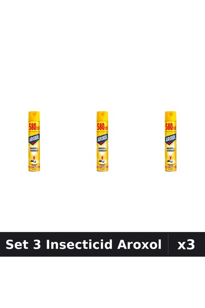 Aroxol Set 3 Produse Anti-Insecte - Spray Insecticid