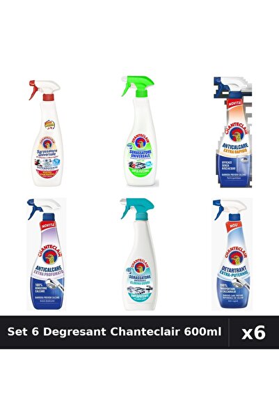 Chanteclair Set 6 Degresant Universal 600ml - Anti-Miros, Extra Parfumat, Ext...