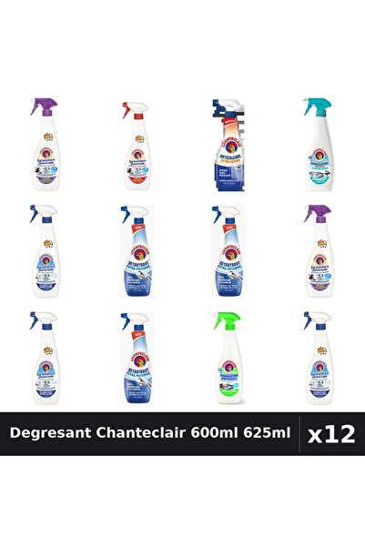 Chanteclair Set 12 Degresant Universal 600ml - 625ml Anticalcar, 8 Arome