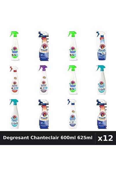 Chanteclair Set 12 Degresant Universal 600-625ml - Lamaie, Marsilia, Anticalcar