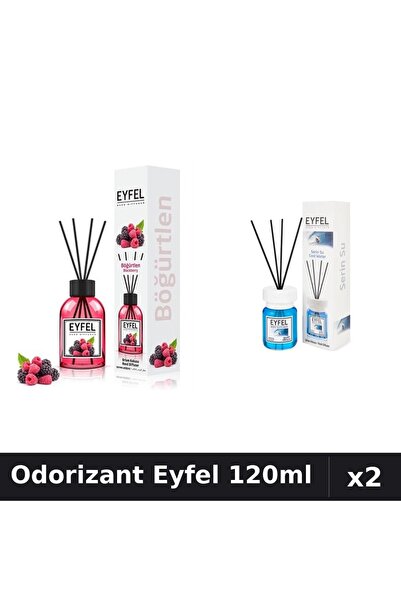 Eyfel Set 2 Odorizante Camera Betisoare - Cool Water, Fructe Pădure - 120ml