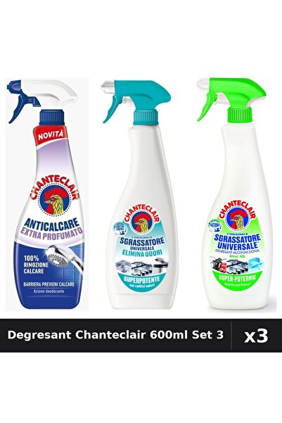 Chanteclair Set 3 Degresant Universal 600ml-625ml - Anti-Miros, Extra Parfuma...