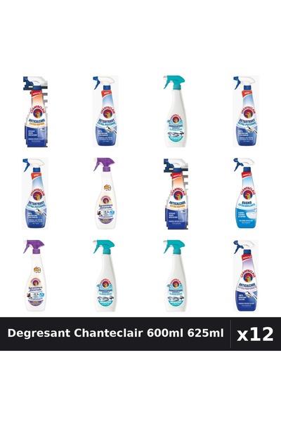 Chanteclair Set 12 Degresant Universal 600ml 625ml - Anti-Miros, Lavanda, Ext...