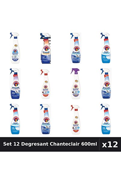 Chanteclair Set 12 Degresant Universal 600ml - Bicarbonat, Extra Parfumat, Ex...