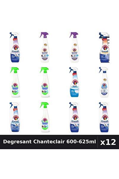 Chanteclair Set 12 Degresant Universal 600-625ml - 8 Arome, Anticalcar, Detar...