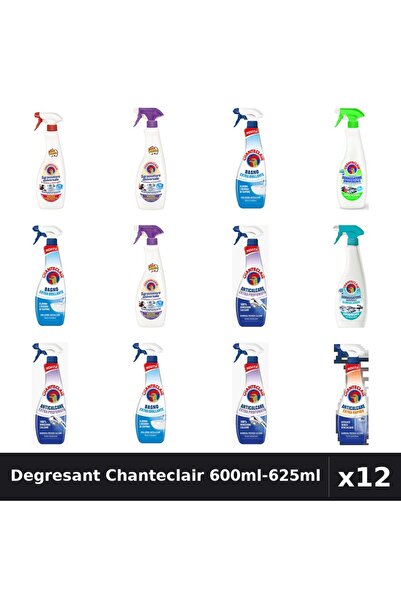 Chanteclair Set 12 Degresant Universal 600ml-625ml - 7 Arome, Anticalcar, Cur...