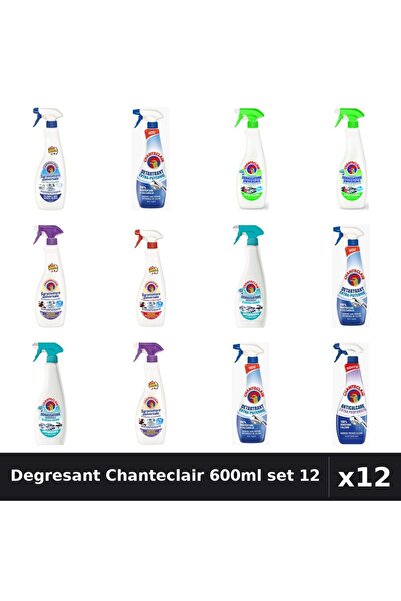 Chanteclair Set 12 Degresant Universal 600-625ml - 7 Arome, Bicarbonat, Lămâi...