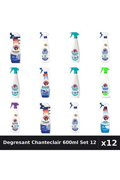 Chanteclair Set 12 Degresant Universal 600-625ml - Bicarbonat, Lămâie, Mosc Alb