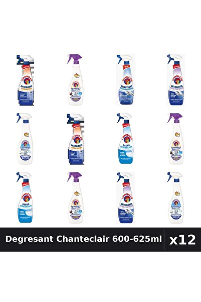 Chanteclair Set 12 Degresant Universal 600-625ml - 7 Arome, Anticalcar, Bicar...