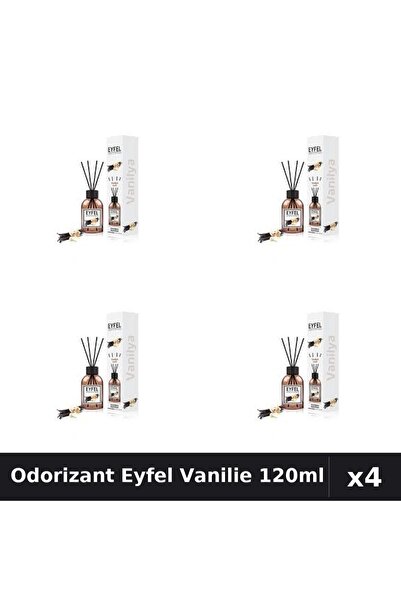 Eyfel Set 4 Odorizant Camera Betisoare Vanilie 120ml - Parfum Intens