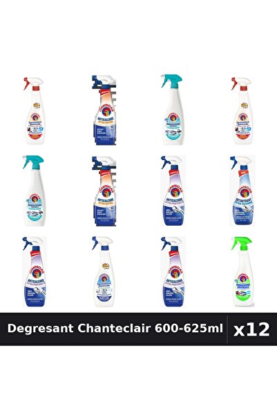 Chanteclair Set 12 Degresant Universal 600-625ml - 7 Arome, Anticalcar, Detar...