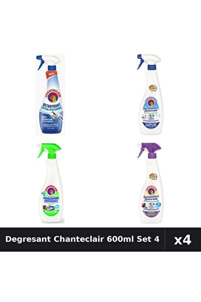 Chanteclair Set 4 Degresant Universal 600ml + Detartrant 625ml - Bicarbonat, ...