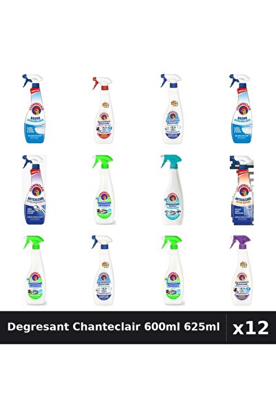 Chanteclair Set 12 Degresant Universal 600ml 625ml - 8 Arome Asortate Curatenie