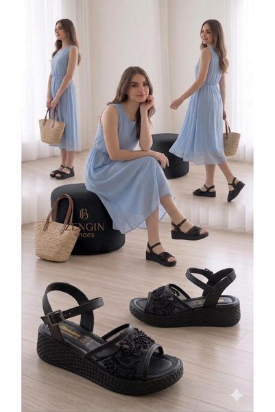 Zengin ayakkabı New Season Women's Daily Poly Orthopedic Sole Comfortable Lightweight Sandals