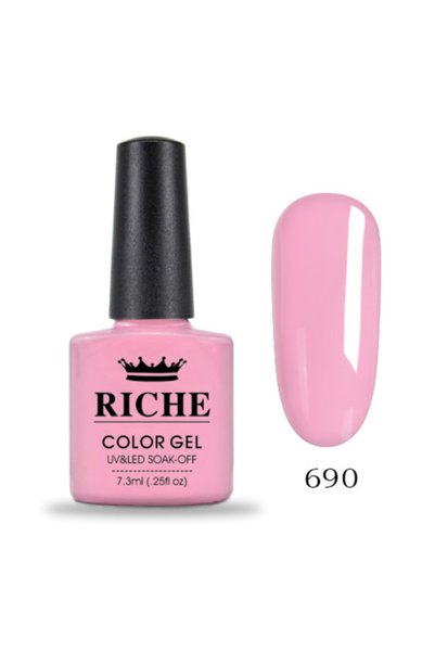 OEM Ojă semipermanentă Riche 690, Roz, 7.3 ml