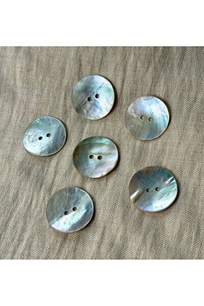 ODDA TASARIM ATÖLYESİ 100% Natural Summer Clothing, 40 Sizes, Set of 6 Buttons