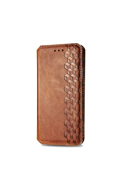 sscase Cubic θήκη Βιβλίο Brown (Xiaomi Poco X3 NFC/X3 Pro)