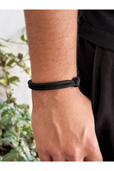 Atölye Merdiven %100 Saf Ham Bakır Detaylı Paracord Bileklik Unisex Bakır bileklik