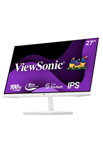 ViewSonic 27" VA2732-H-W-2 IPS 1MS 100HZ FULLHD HDMI VGA SUPERCLEAR 3 KENAR ÇERÇEVESIZ BEYAZ MONITOR