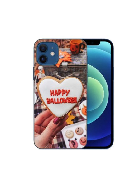 OEM Калъф, съвместим с Apple iPhone 12, силиконов гел TPU, с шарка  "Щастливи...