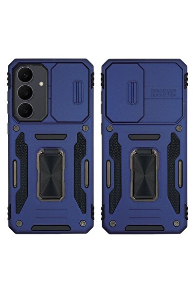 Sonique Θήκη Ring Armor CamShield για Samsung Galaxy S25 FE Μπλέ