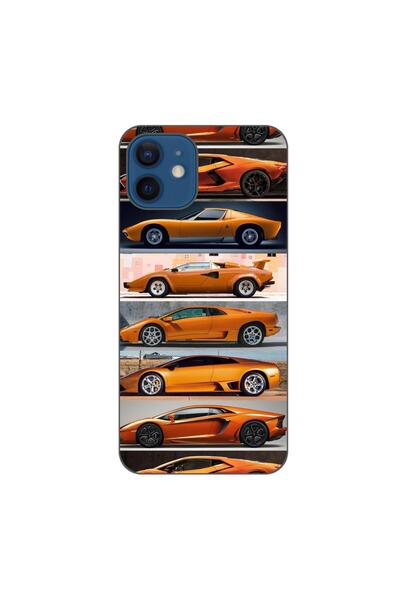 OEM Husa compatibila cu Apple iPhone 12 Silicon Gel Tpu Model Masini Lamborghini