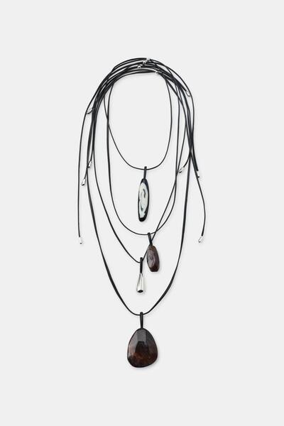 Meva Takı ve Aksesuar Noira Layered Natural Form Necklace |   Mev'Armoni Coll...