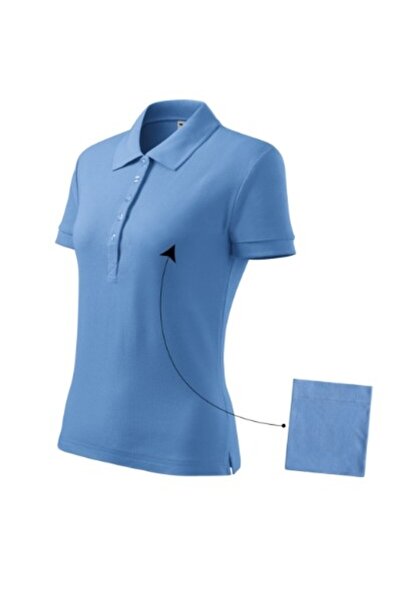 Malfini Tricou polo pentru femei, bumbac 213, albastru M