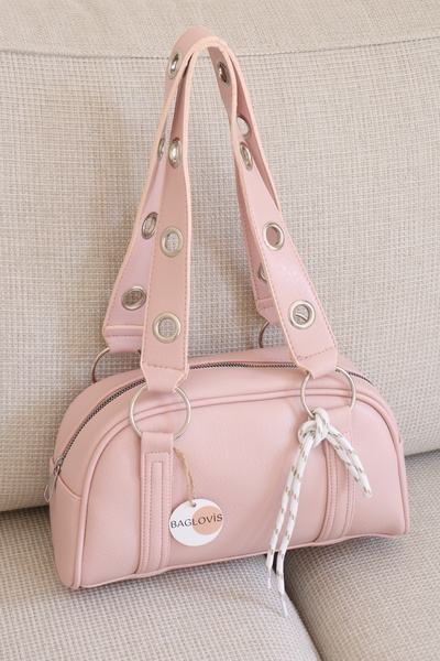 BAGLOVİS Women's Eyelet Detailed Shoulder Bag with Lacing Accessories Daily B...