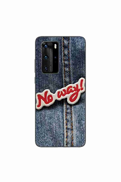 OEM Θήκη συμβατή με Huawei P40 Pro από σιλικόνη gel TPU, μοντέλο No Way Jeans