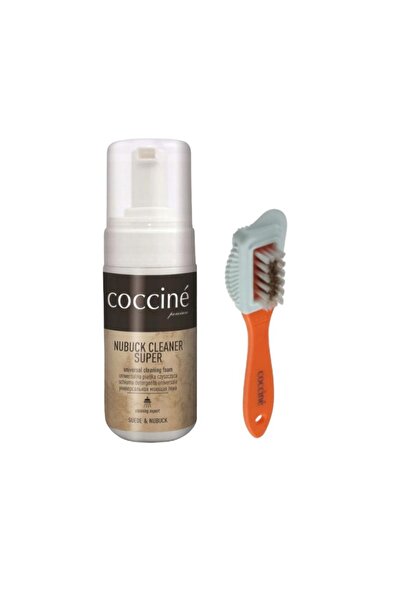 Coccine Kit ingrijire incaltaminte, COCCINE, Perie/Spuma de curatare, Multicolor
