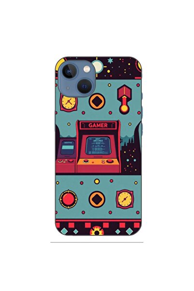 OEM Husa compatibila cu Apple iPhone 13 Silicon Gel Tpu Model Gamer Arcade Room